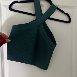 Teal Women's Cross-Strap Top